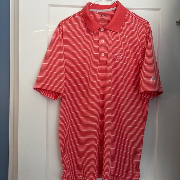 3 for $27! | ADIDAS | Melon colored Polo with Climalite | Men’s Size M - Picture 3 of 8